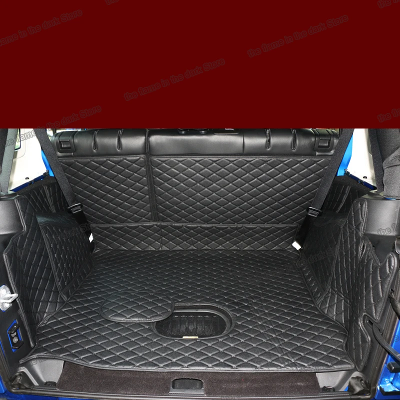 

for jeep wrangler leather car trunk mats cargo liner 2011 2012 2013 2014 2015 2016 2017 SL auto styling accessories interior