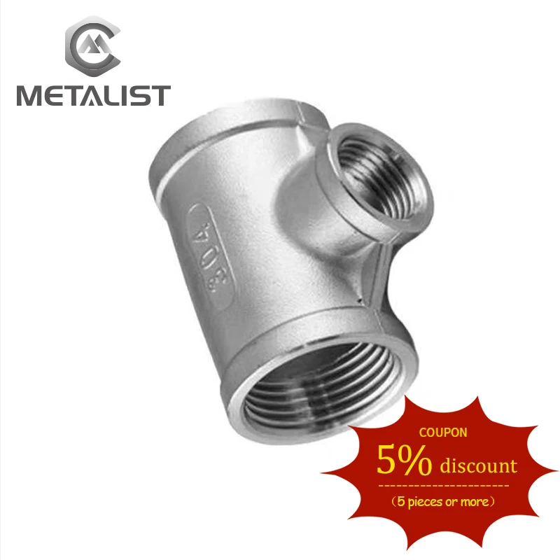 Металлический высококачественный BSP DN50-DN8 Женский тройник с резьбой
