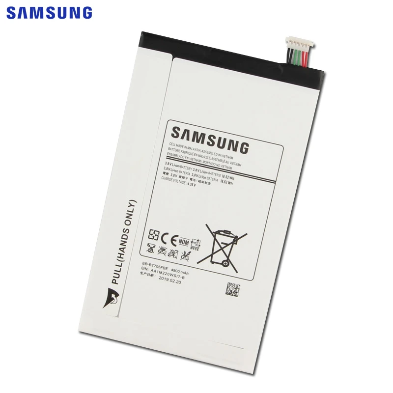 Samsung сменный аккумулятор EB-BT705FBC EB-BT705FBE для samsung GALAXY Tab S 8,4 T700 T705 планшет аккумулятор 4900 мАч