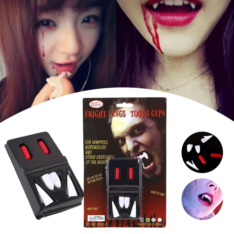 Зубные протезы для взрослых Дракула Косплей демона зубы клыки оборотни реквизит