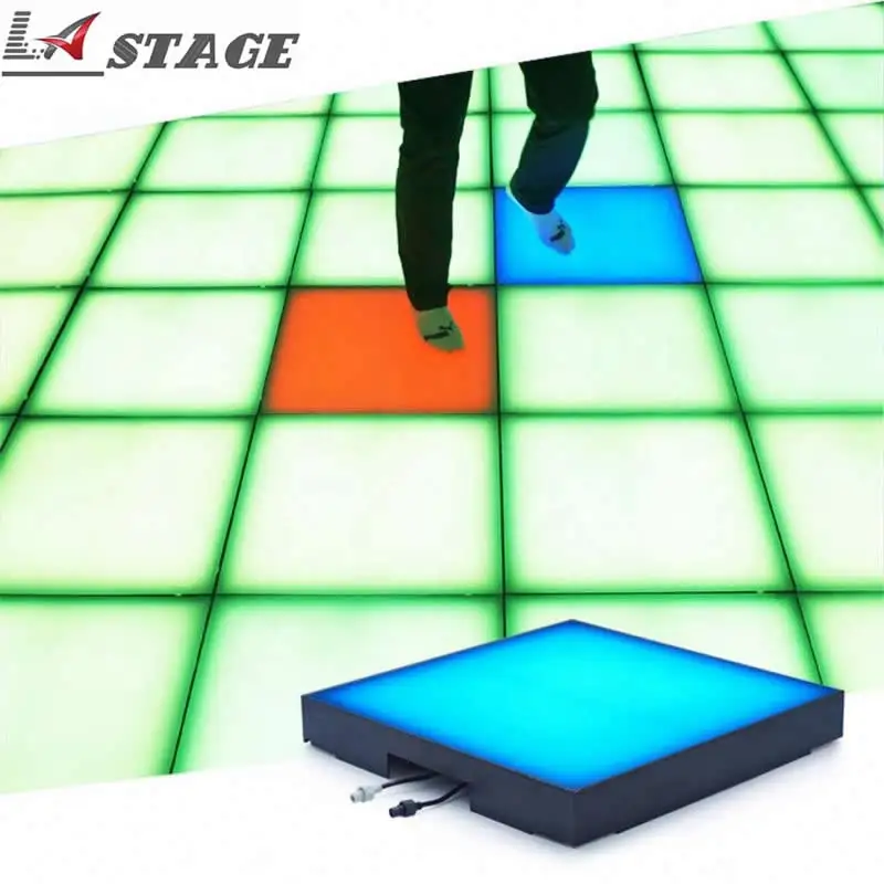 

50x50 см Радужный ночной клуб СВЕТОДИОДНЫЙ танцпол RGB Водонепроницаемый Свадьба светодиодная танцевальная плитка сценическое освещение