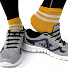 Новые 16 шт.лот 8 размеров креативные разноцветные однотонные шнурки без галстука унисекс эластичные силиконовые шнурки для всех кроссовок