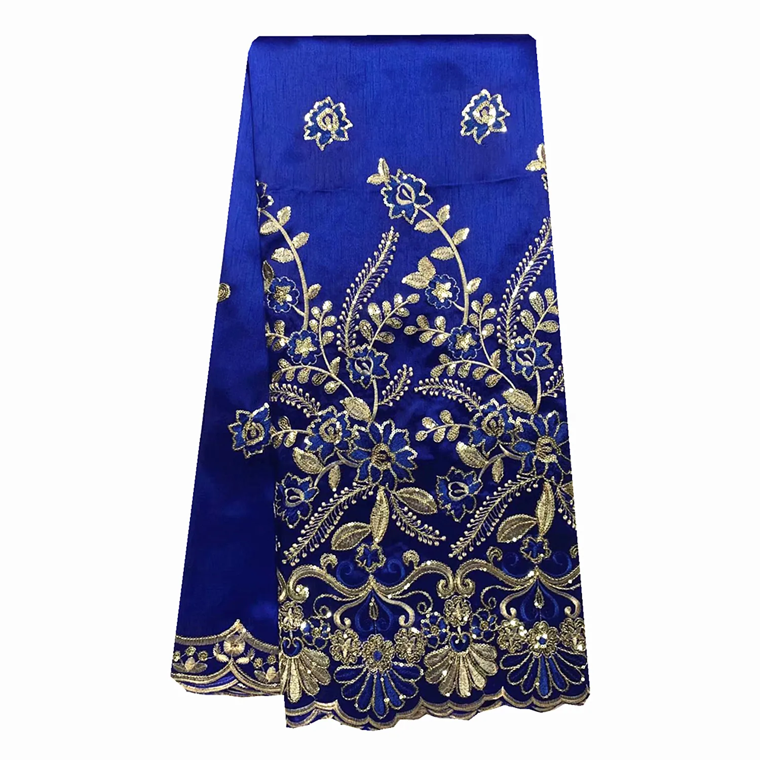 5 ярдов новейший фиолетовый дизайн блестки кружевные вышитые George нигерийская