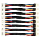 Кабели для вентиляторов 8 шт.лот, кабель для охлаждения ПК, скоростной уменьшающий 4 контакта, Силовой Резистор, переходник Папа-мама