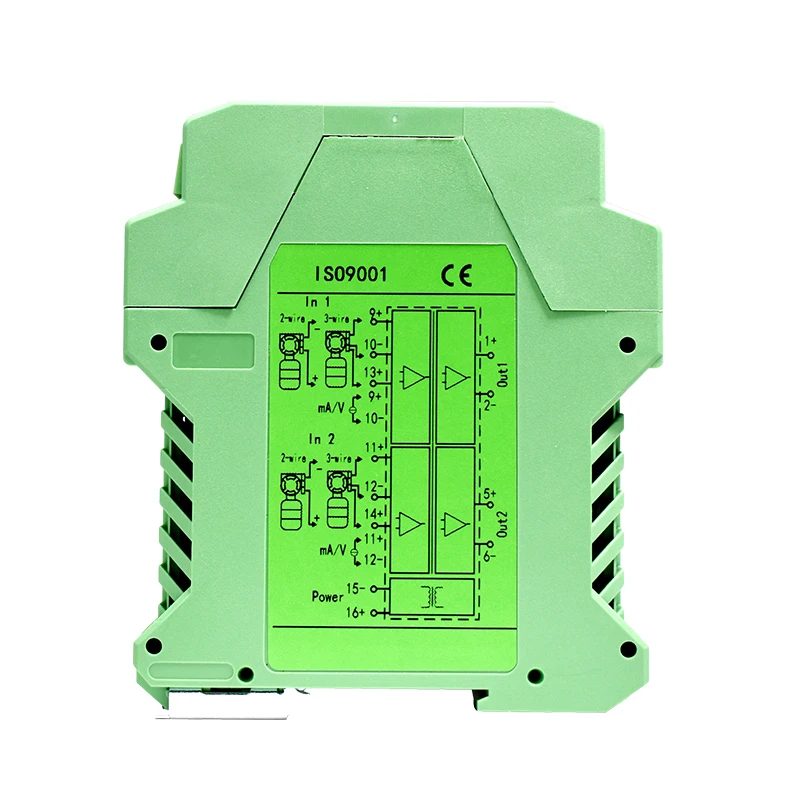 

voltage to current signal converter signal splitter 420ma analog signal isolation 4-20mA to 0-10v isolator distribution