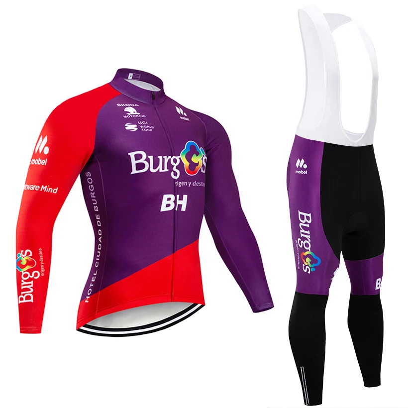 

New Winter BH Cycling JERSEY 20D Bike Pants Sportswear Ropa Ciclismo Thermal Fleece Bicycling Maillot Culotte Suit