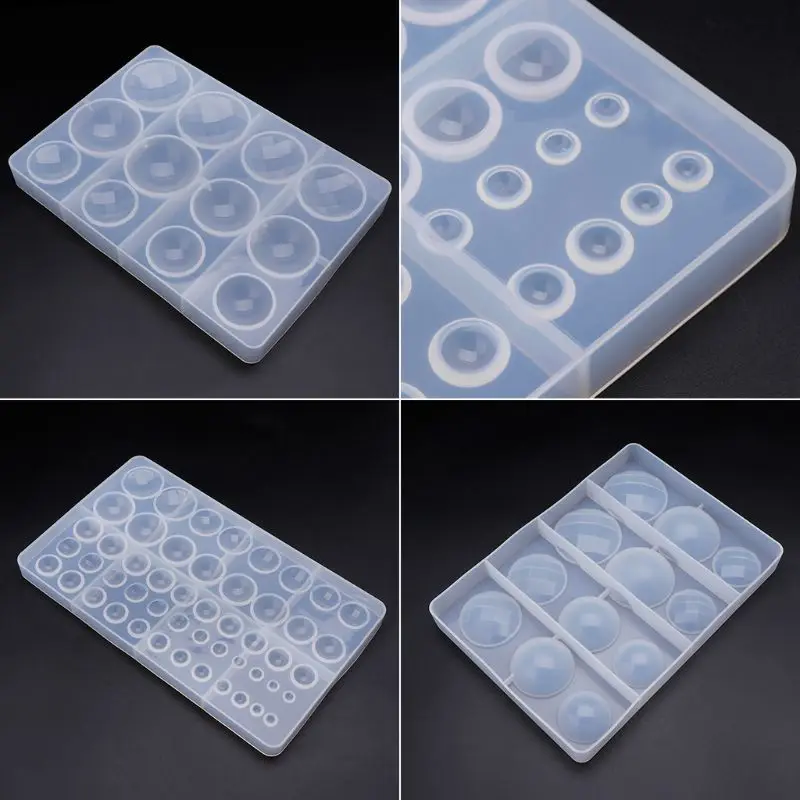 

Silicone Mold DIY Jewelry Making Stone Pendant Handmade Geometric Shape Round Molds Handmade Gifts Different Sizes Cake My13 21