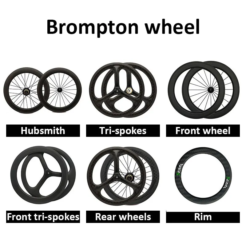 Титановый легкий колесный Бромптон супер светильник SEMA 62 г EasyWheel на заднюю стойку Besr качественный складной велосипед черный/Ti/Rainbow/Cusotm