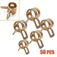 50 pieces motorcycle scooter car vehicle atv go kart fuel line hose tubing water pipe air tube spring clips clamps 56789m