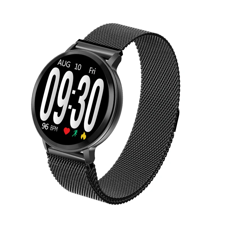 Metal Black S8 Смарт-часы фитнес-трекер монитор сердечного ритма Smartwatch кровяное давление кислородный водонепроницаемый браслет Android IOS - Цвет: Metal Black