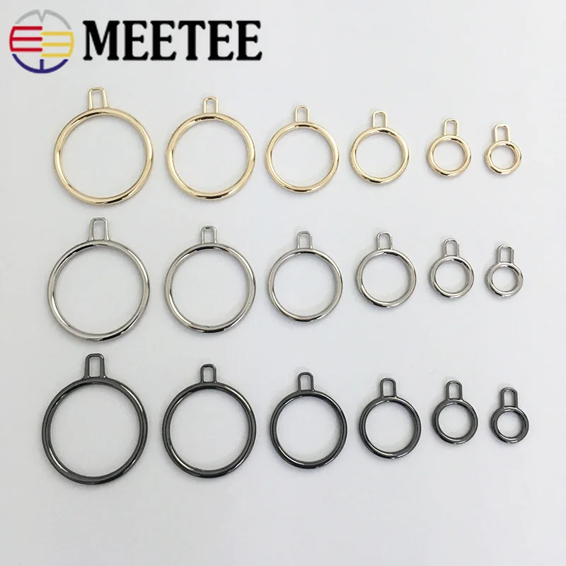 Meetee 5/10 шт. ID1.6 6 см металлический съемник на молнии круглая ручка в форме сердца