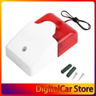 Новый мини-проводная стробовая сирена прочный 12V звуковая сигнализация с тактовой мерцающей красный светильник звуковая сирена домашняя система охранной сигнализации 115dB