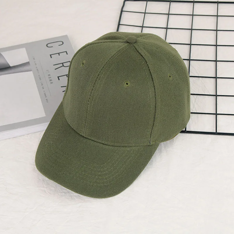Army Green Модная шапка ретро женский с круглым воротником и длинным рукавом чистый цвет обувь для мужчин и женщин Универсальный Бейсболка Спорт на открытом воздухе кепки брюки на каждый день для девочек, "конский хвост", бейсбольная кепка по доступной цене - Цвет: Army Green