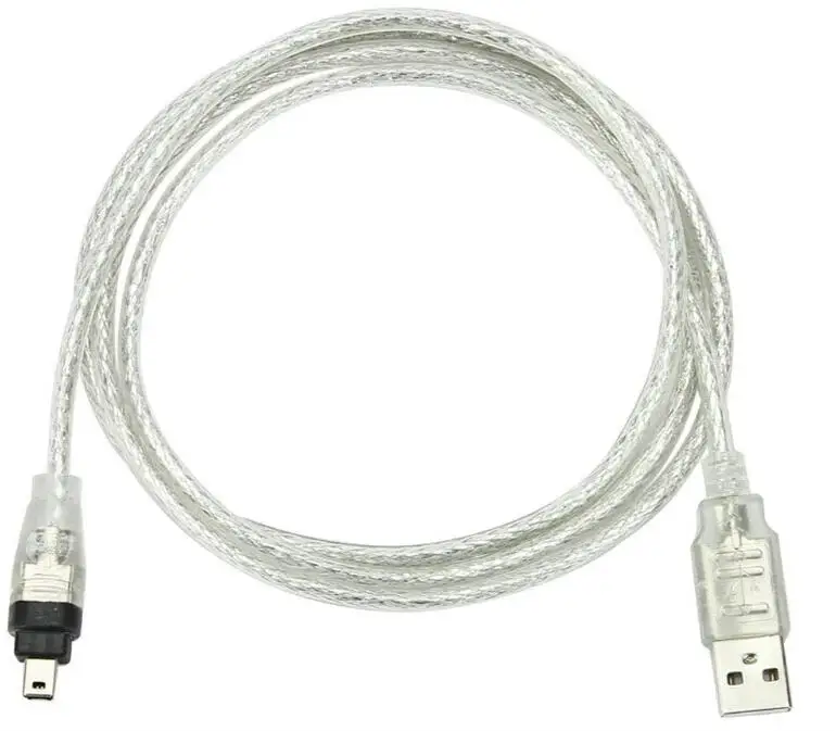 LBSC USB мужчина к Firewire IEEE 1394 4-контактный iLink шнур адаптера кабеля для SONY DCR-TRV75E DV 1 2 м |