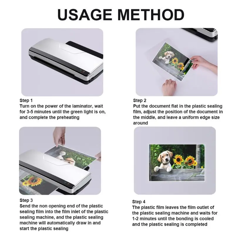 

10/50/100pcs A4 Thermal Laminating Film for Photo Files Card Picture Lamination