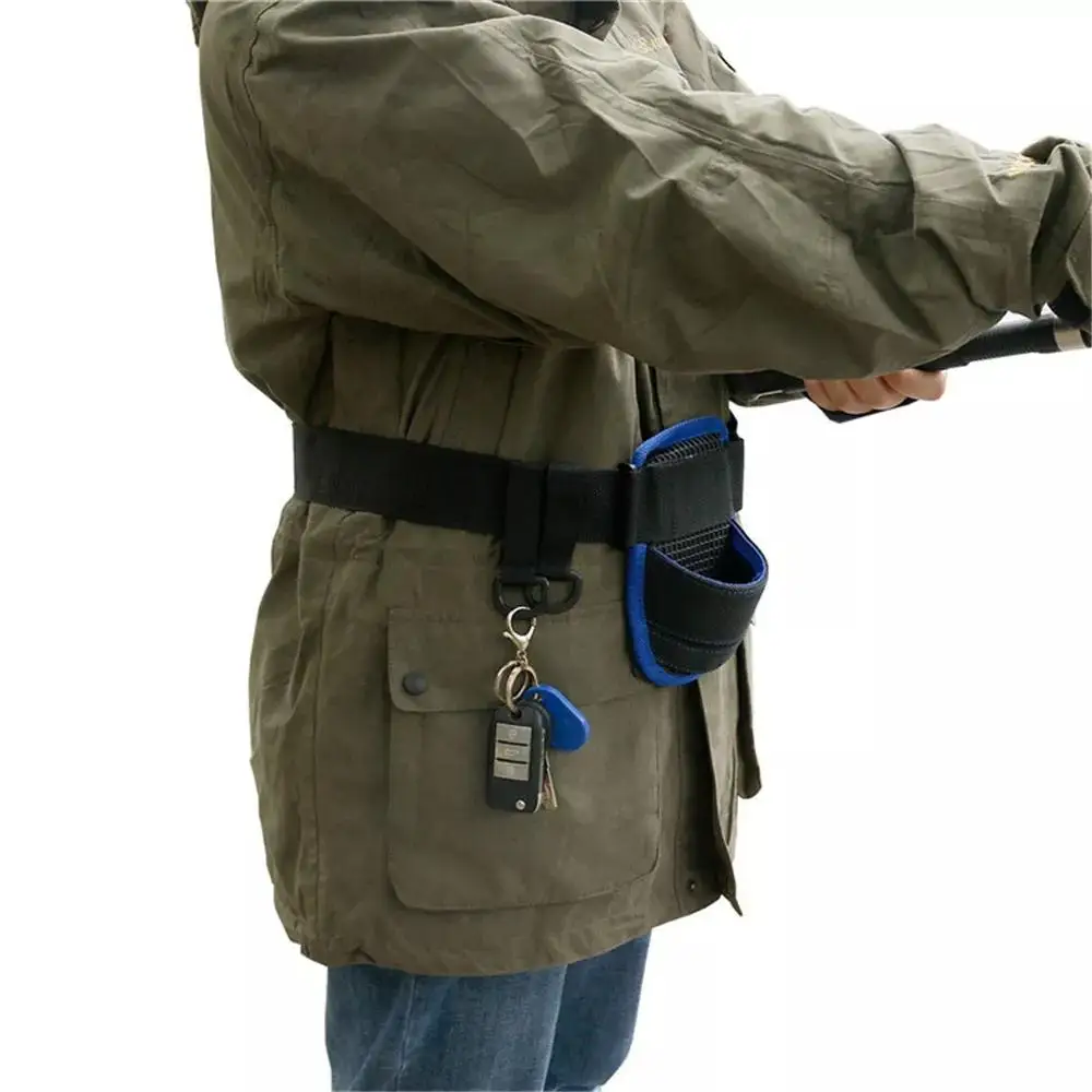 

Adjustable Fishing Belly Top 125cm Fish Belt Fishing Rod Holder Support Waist Rod Holder Belt Waist Belt Lightweight Pole Holder