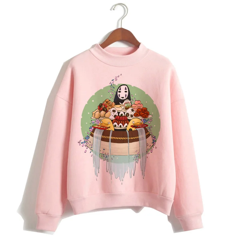 Totoro Унесенные спирали harajuku толстовки для женщин мультфильм одежда толстовка капюшон ulzzang Забавный с капюшоном Женский полиэстер негабаритных - Цвет: 757