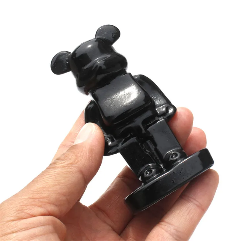 

1 шт. ручная резьба, натуральный черный цвет, фотообои с милым медведем