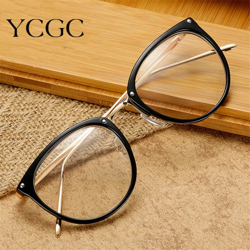 Женские очки с прозрачными линзами большие круглые для чтения 2020
