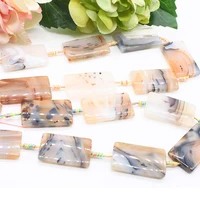 2strandslot natural multicolored color rectangular agate bright and beautiful color can be used as necklace pendant