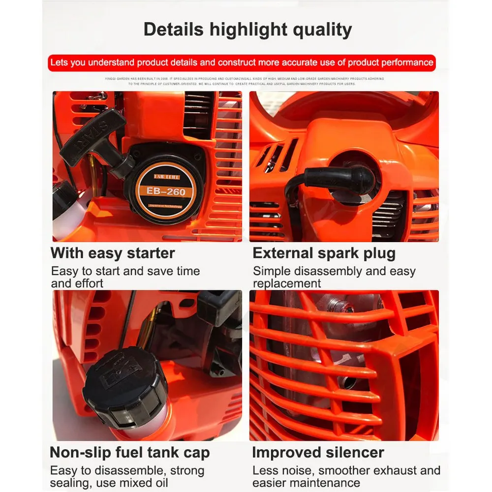 

25CC/26cc Gasoline Blower Petrol Engine Suction Sand Snow Leaf Blow Machine Leaves Machine,hand Held Blower SNOW EB260/250