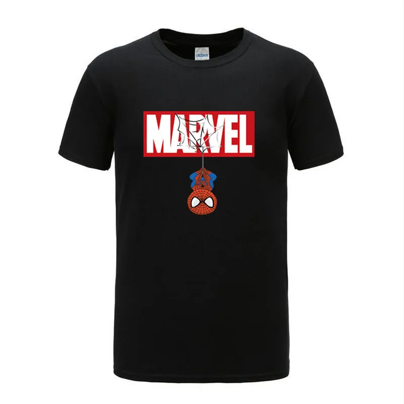 

DISNEY Spiderman T Shirt Men And Women Marvel Avengers Men T-Shirt Compression Fitness Short Sleeve Cotton Tee Shirt Tops&Tees