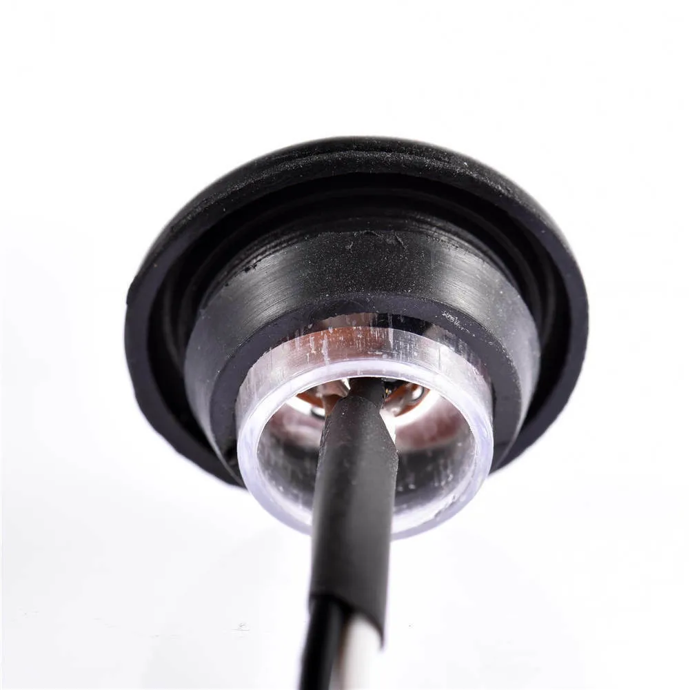 

10x Car Truck 3/4 Inch 12V White LED Bullet Button Side Marker Light Lamps Set
