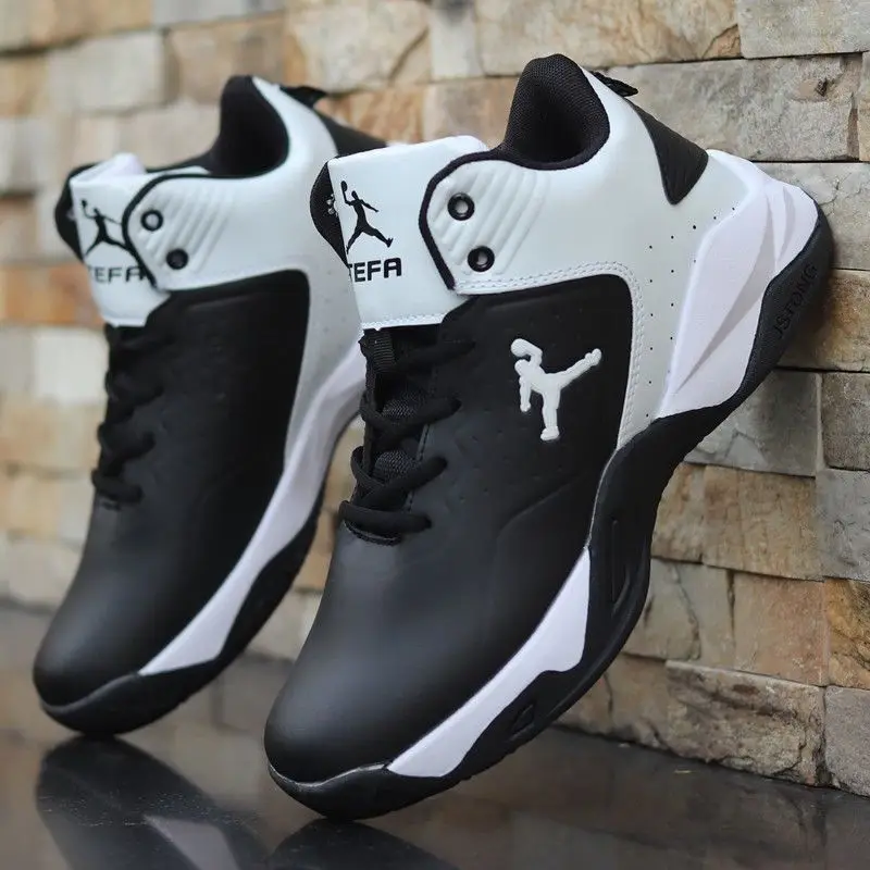Boys Professional Men's Basketball Shoes Sneakers Anti-skid High-top Couple Breathable Man Youth Boots | Спорт и развлечения