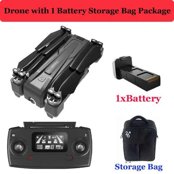 1 battery Storage Ba JJRC X11 Радиоуправляемый Дрон gps 5G wifi FPV широкоугольный Регулируемый 2K камера Квадрокоптер 1,6 км 20 минут полёт складной Дрон профессиональный - Цвет: 1 battery Storage Ba