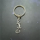 Брелок в виде ящерицы, кольцо для ключей в виде ящерицы в античном серебряном цвете, брелок в виде геккона, крутой брелок