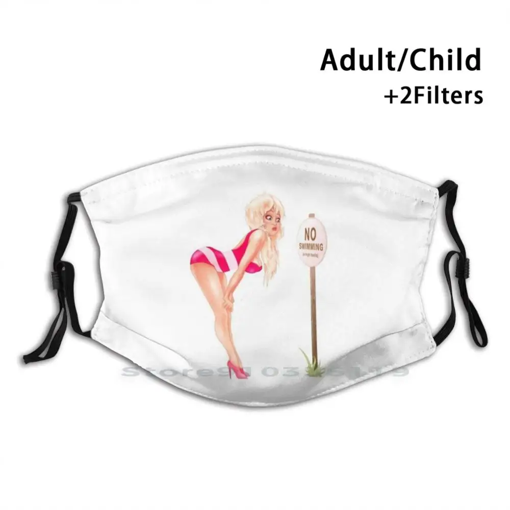 

Многоразовая маска для плавания на высоких каблуках с фильтром Pm2.5