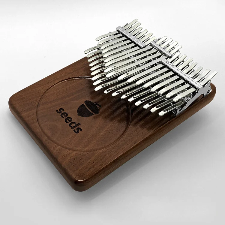 Seeds Pisces kalimba 34 Keys Xylophone Beginner Black walnut Acacia Double-layer Thumb Finger piano Musical instrument Keyboard
