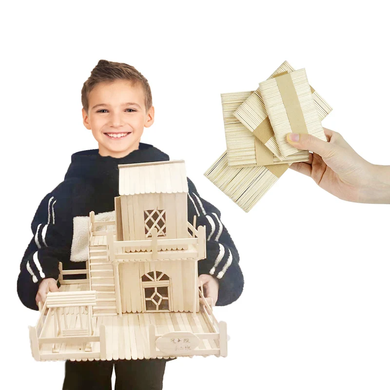 Палочки Деревянные для мороженого 50 шт./лот форма фруктового льда детские