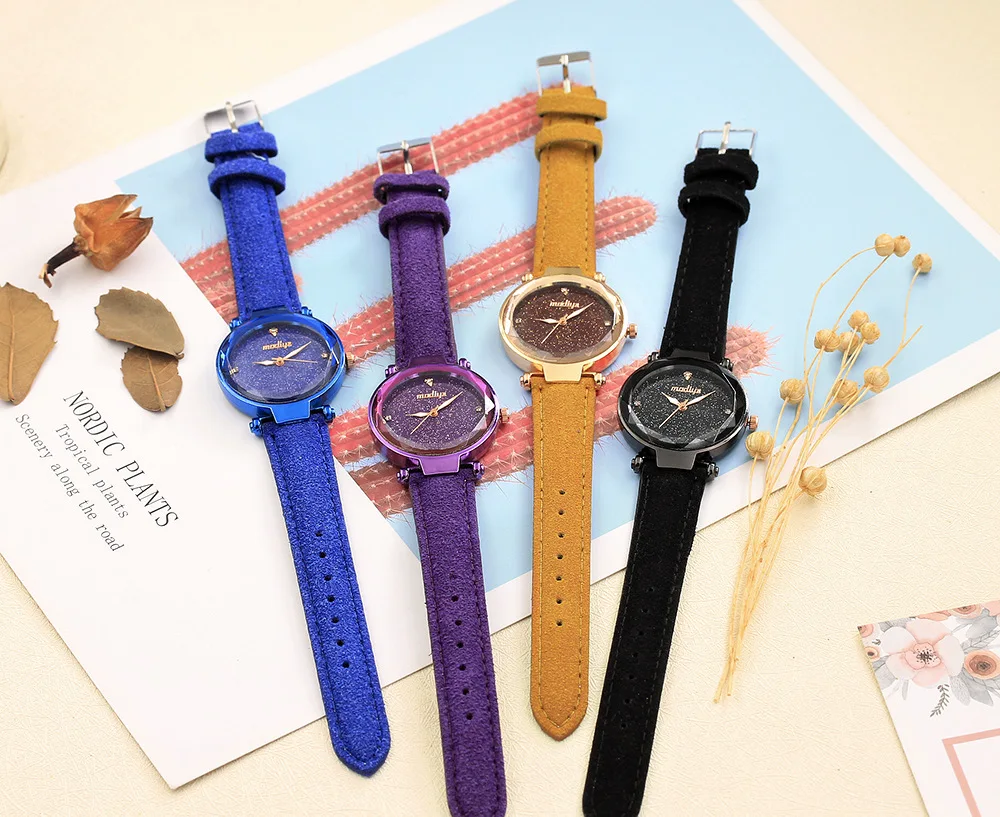 Лидер продаж 2020 часы с циферблатом звездного неба модные женские роскошный