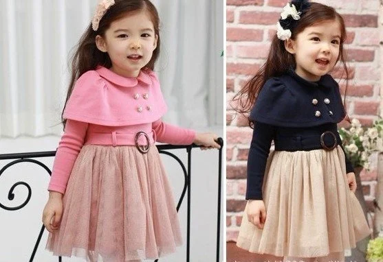 Розничная продажа осеннее платье для девочек принцессы MOQ1 pc бесплатная доставка