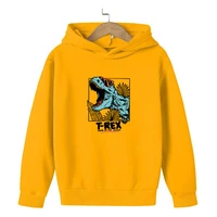 2021 fallwinter hoodies kids cartoon boys clothes print dinosaur hoody fashion cotton girls hooded for children outwear tops