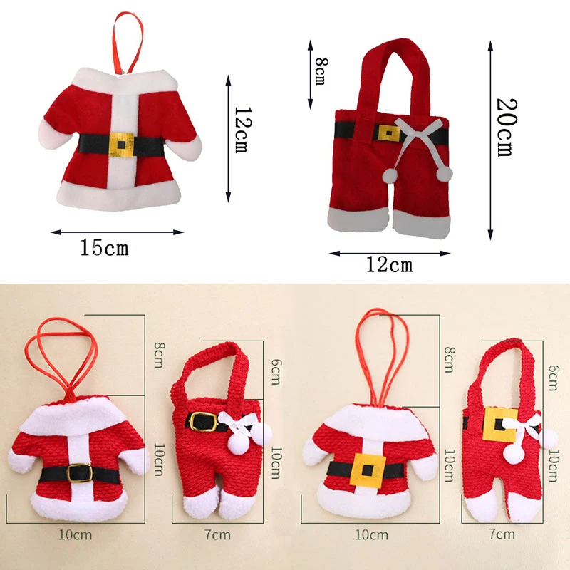 2 шт. Рождественская посуда вилка Держатель ножей сумка для столовых приборов