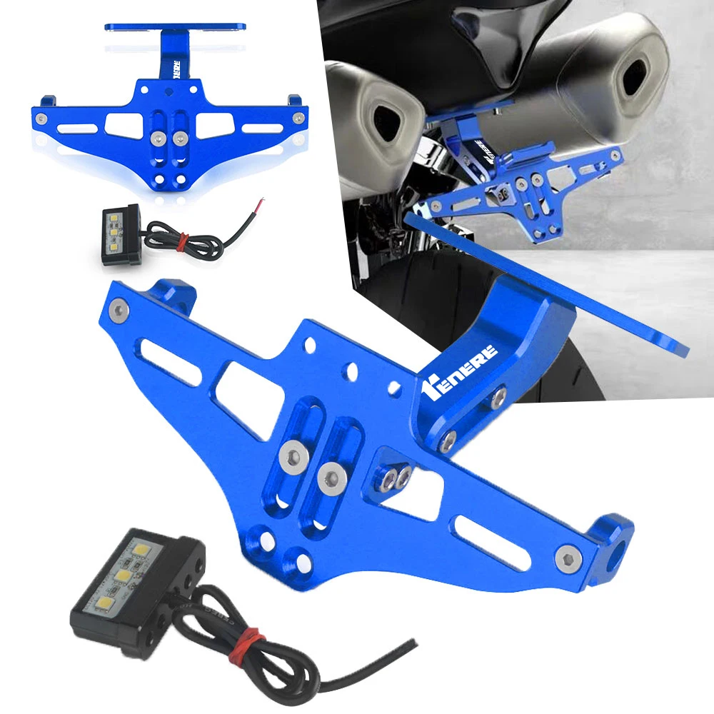 

FOR YAMAHA TENERE700 TENERE900 TENERE 700 900 2018-2021 Motorcycle Adjustable Angle License Number Plate Frame Holder Bracket