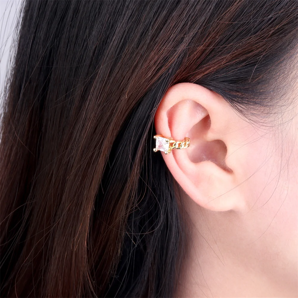 

Ear Asymmetric Zircon No Pierced Ear Bone Clip INS 2021 New Temperament Jewelry Wholesale
