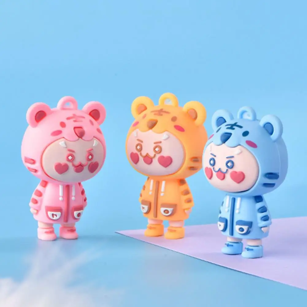 Подвеска для сумки в форме тигра забавное выражение подвесной дизайн с гладкой