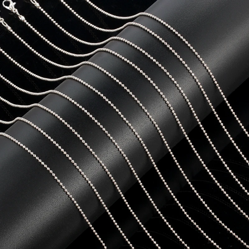 10 шт./лот 1 мм Металлические Шариковые Звенья из Бисера Позолоченные