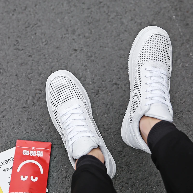 

Men's shoes autumn thin section hollow mesh mesh net shoes 2021 new sports small white tide shoes white casual shoes