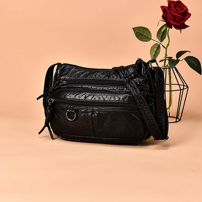 Женская маленькая сумка из искусственной кожи через плечо 2 вида цветов