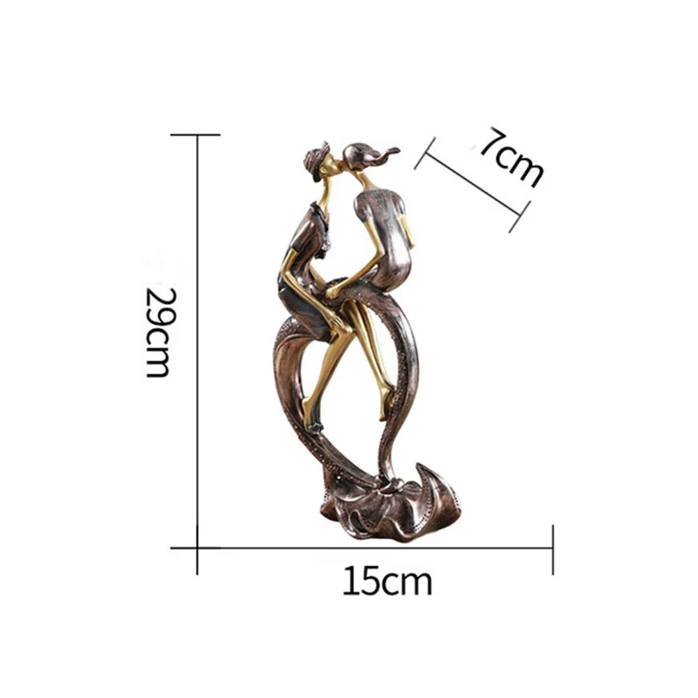 

Resin Lovers Home Decorations Tabletop Office Crafts Soft Decorations Modern Couples Simple Living Room Decorations Wedding Gift