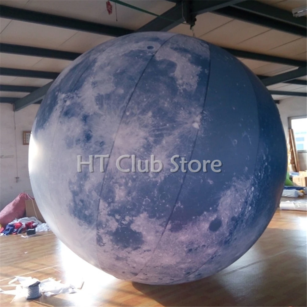 Бесплатная доставка 4 м гигантский надувной светодиодный светильник Луна для