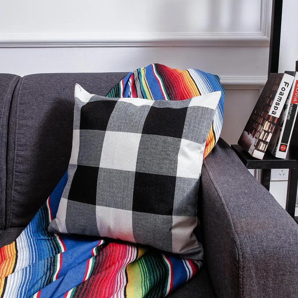 Наволочка YokiSTG Plais льняная наволочка наволочки для кровати геометрические