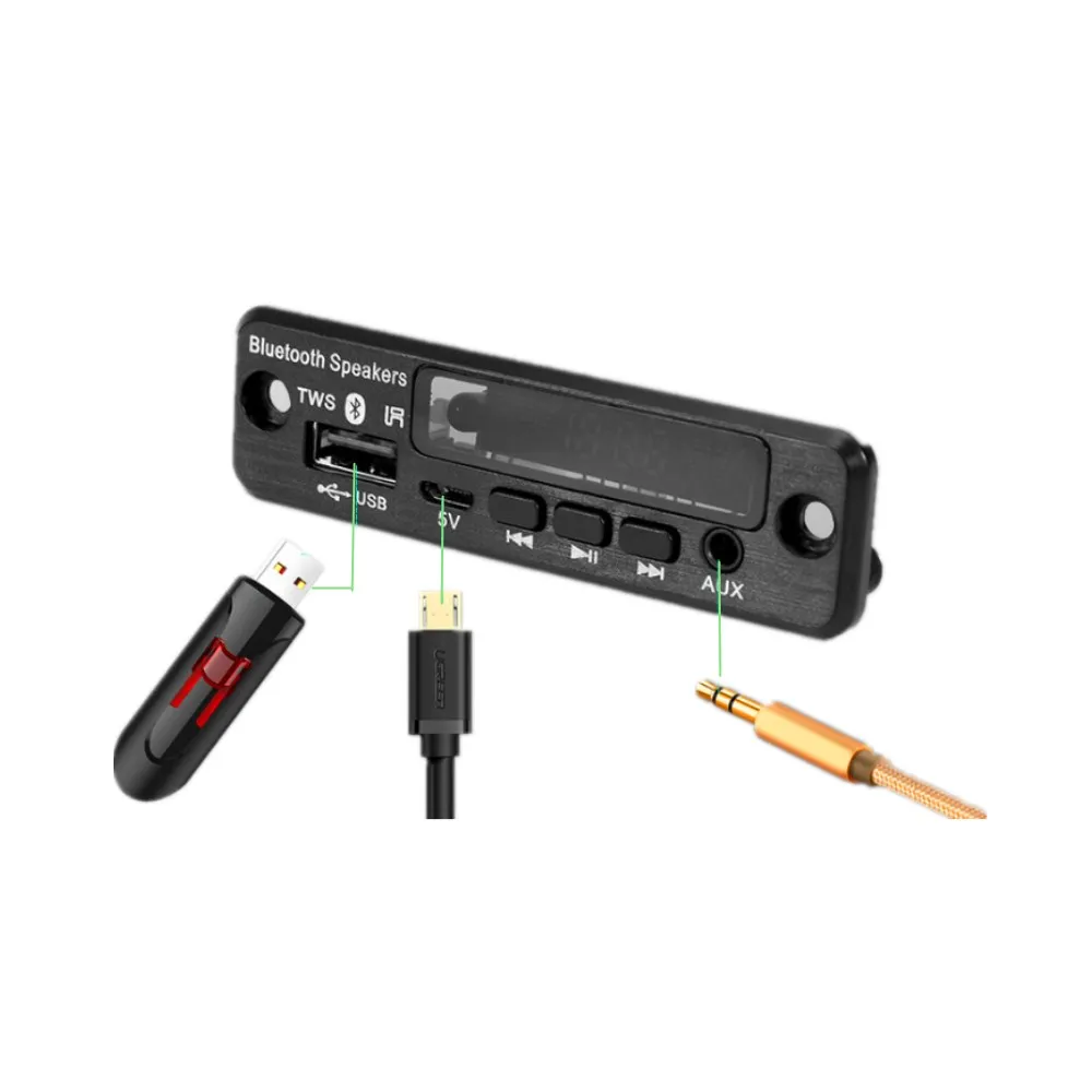Плата декодирования TWS 3 7 в MP3 Bluetooth 5 0 воспроизведение аудио формата без потерь с