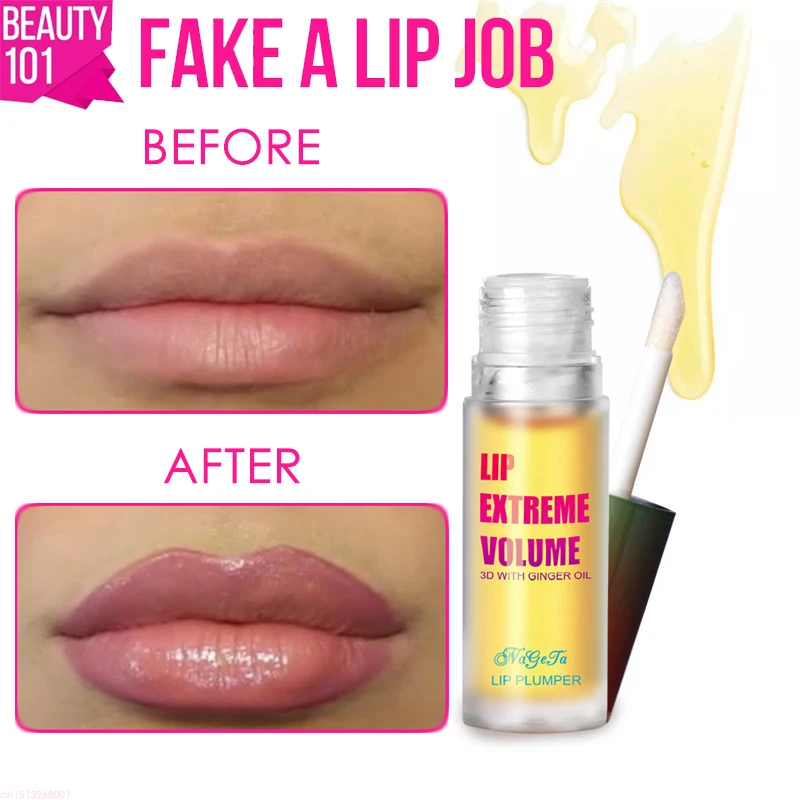 

Instant Volumising Lip Plumper Collagen Lip Plumping Gloss Moisturizer Repair Lip Extreme Volume Essence Lips Enhancer Cosmetics