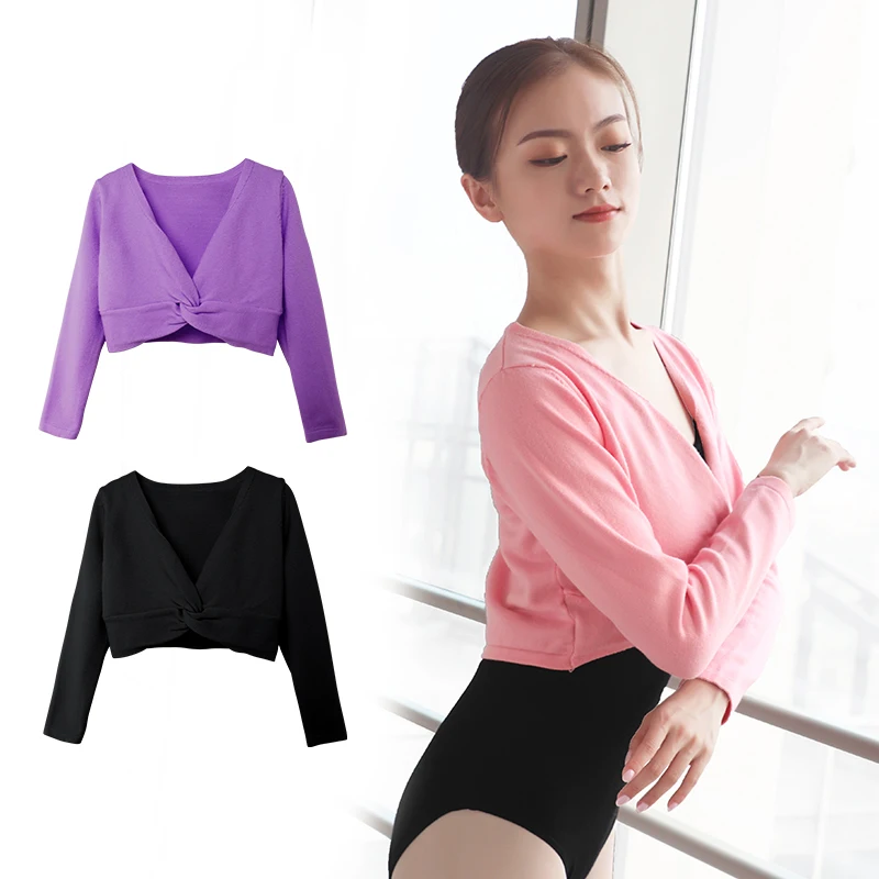 Женский свитер для балета топы взрослых гимнастическое трико с длинным рукавом