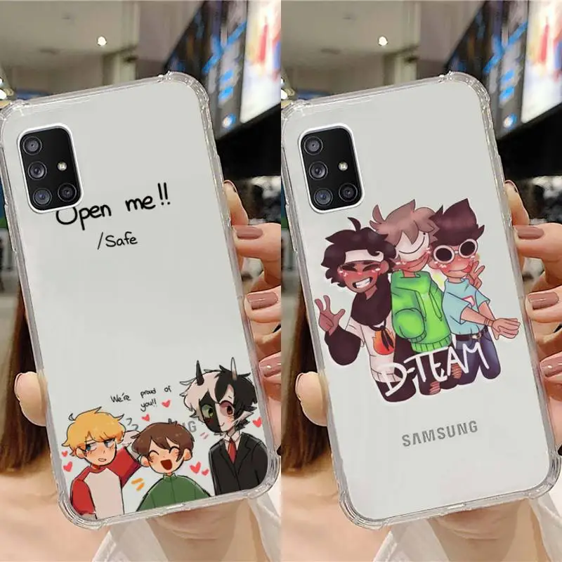 

Dream smp anime CUTE cartoon funny Phone Case Transparent For Samsung Note A 7 8 9 10 20 50 51 71 90 20 11 81 e LITE Ultra PRO